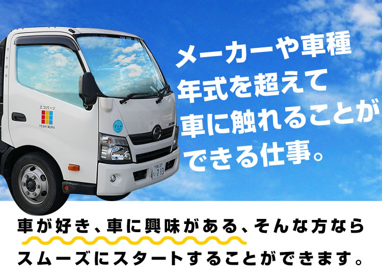 大阪府羽曳野市の自動車リサイクル専門会社です